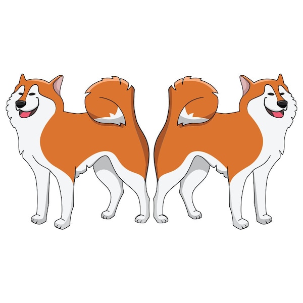 Signmission Akita Dog Decal, Dog Lover Decor Vinyl Sticker D-24-Akita - main